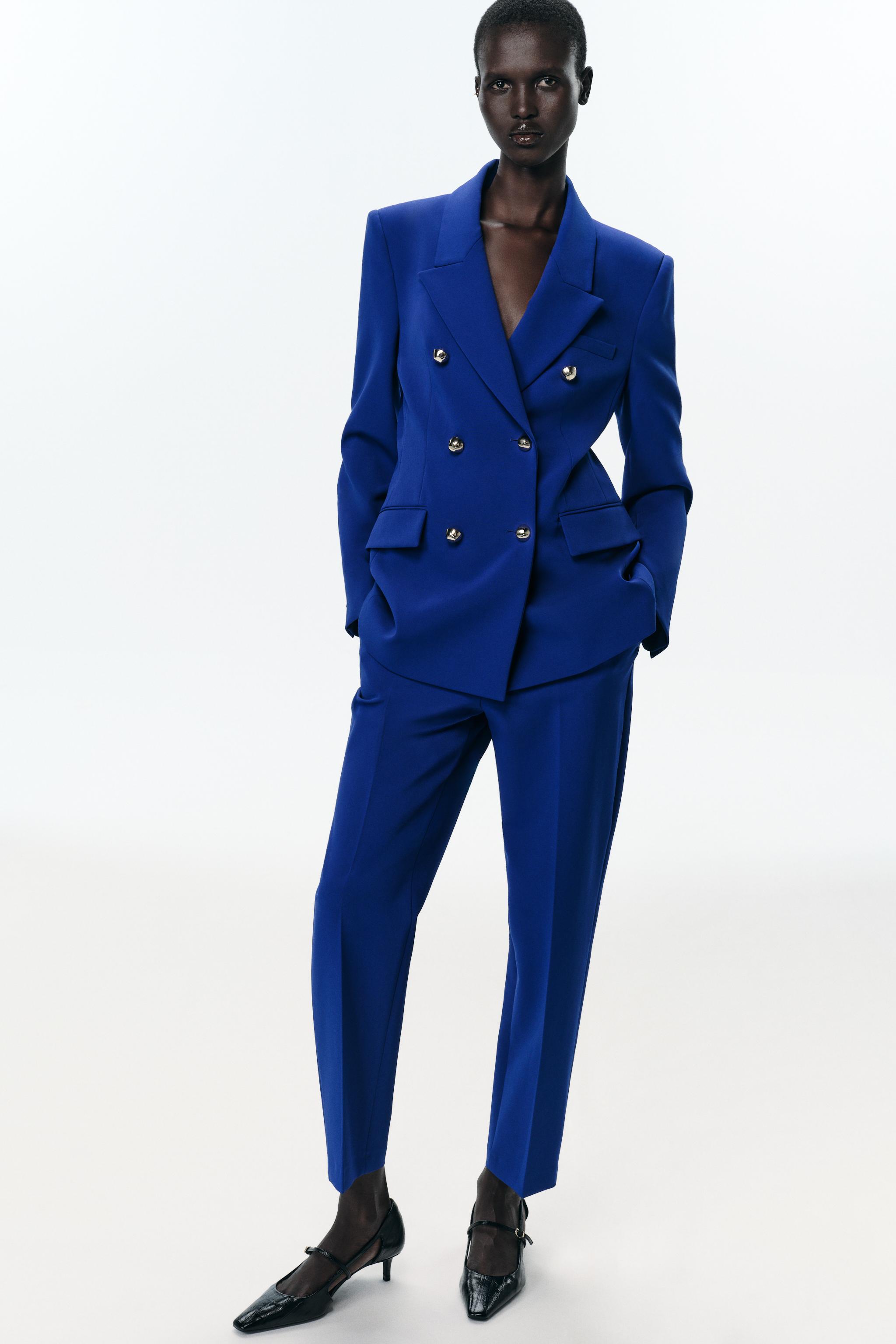 SLIM FIT HIGH-WAISTED PANTS